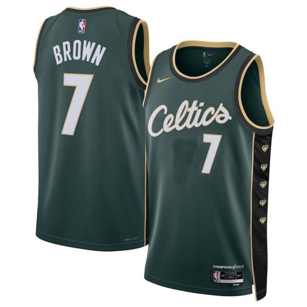 Camiseta NBA 2022-23 Nike City Edition Swingman Boston Celtics Jaylen Brown Verde - Unisex - Tienda oficial de camisetas de la NBA
