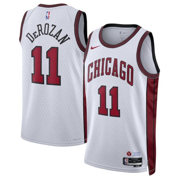 Camiseta NBA 2022-23 Nike City Edition Swingman Chicago Bulls DeMar DeRozan Blanco - Unisex - Tienda oficial de camisetas de la NBA