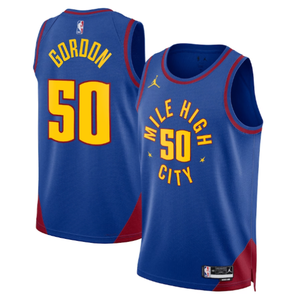 Camiseta NBA Jordan Statement Edition Swingman Denver Nuggets Nikola Jokic Azul - Unisex - Tienda oficial de camisetas de la NBA