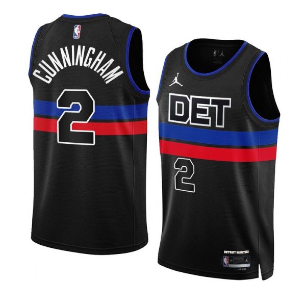 Camiseta NBA Jordan Statement Edition Swingman Detroit Pistons Cade Cunningham Negro - Unisex - Tienda oficial de camisetas de la NBA