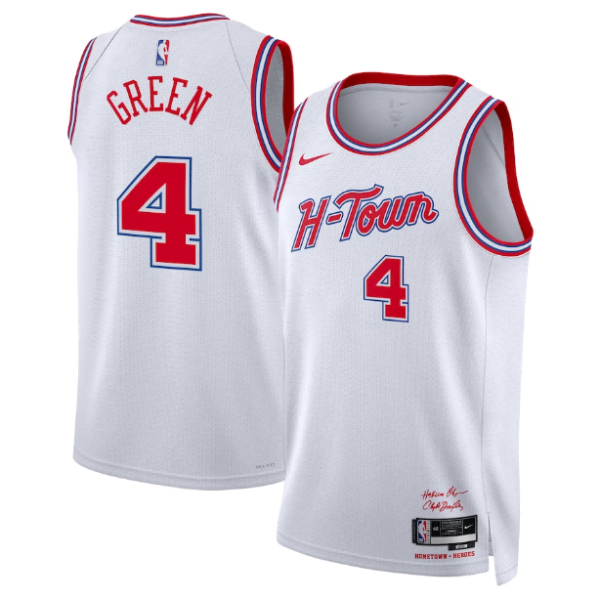 Camiseta NBA 2022-23 Nike City Edition Swingman Houston Rockets Jalen Green Blanco - Unisex - Tienda oficial de camisetas de la NBA