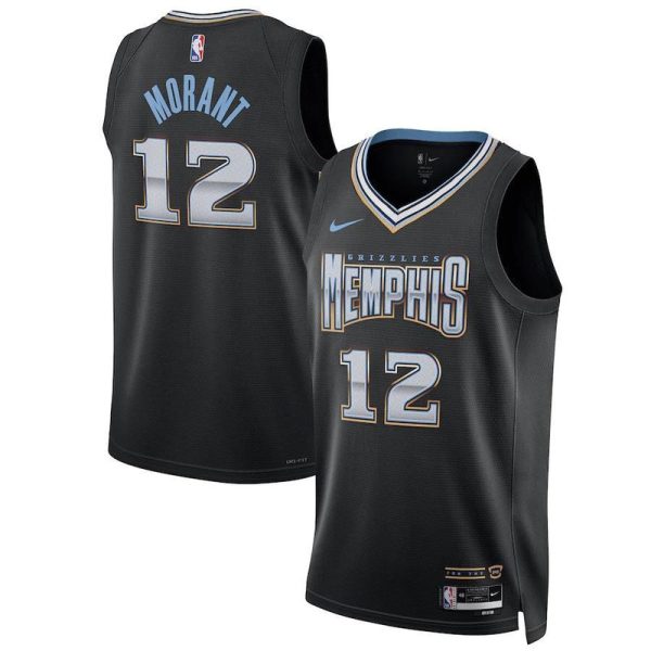 Camiseta NBA 2022-23 Nike City Edition Swingman Memphis Grizzlies Ja Morant Negro - Unisex - Tienda oficial de camisetas de la NBA
