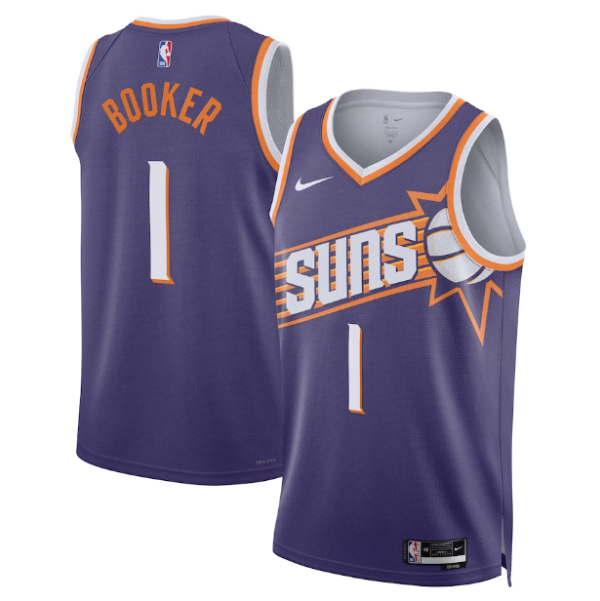 Camiseta NBA Nike Icon Edition Swingman Phoenix Suns Devin Booker Purpura - Unisex - Tienda oficial de camisetas de la NBA