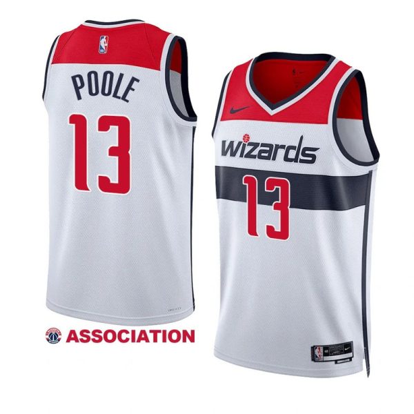 Camiseta NBA Nike Association Edition Swingman Washington Wizards Jordan Poole Blanco - Unisex - Tienda oficial de camisetas de la NBA